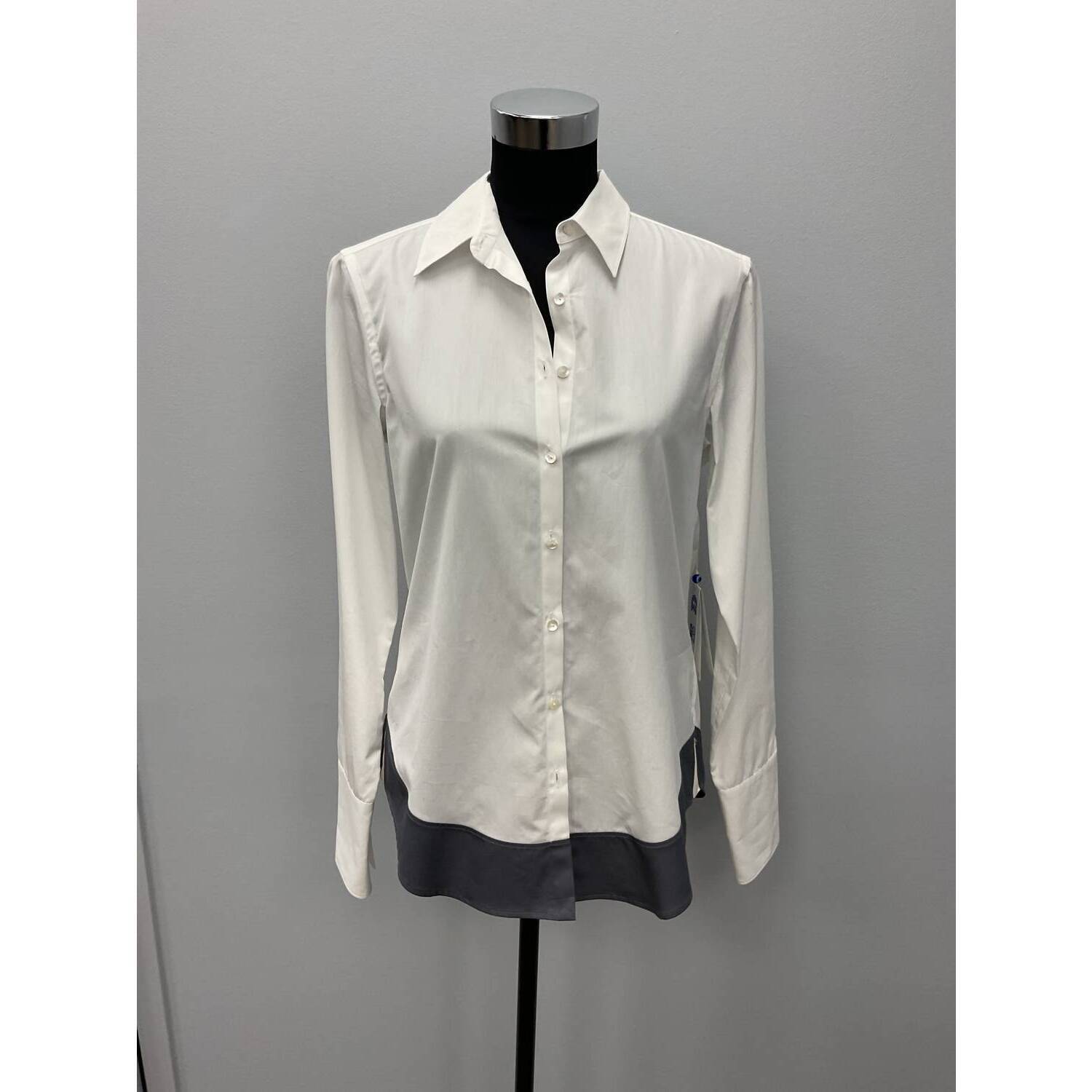 New Jed Tipped Cotton Shirt In White